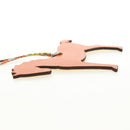 HERMES Petit H Charm Pferdeanhänger Leder Orange Original 184264M-18
