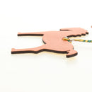 HERMES Petit H Charm Pferdeanhänger Leder Orange Original 184264M-20