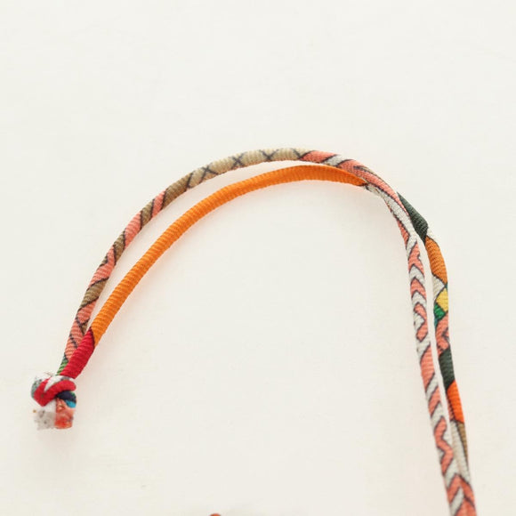 HERMES Petit H Charm Pferdeanhänger Leder Orange Original 184264M