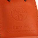 HERMES Sac Orange Charm Bag Leather Orange Auth 184265M-17