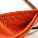 HERMES Sac Orange Charm Bag Leather Orange Auth 184265M-11
