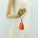 HERMES Sac Orange Charm Bag Leather Orange Auth 184265M-18