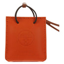 HERMES Sac Orange Charm Bag Leather Orange Auth 184265M-13