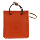 HERMES Sac Orange Charm Bag Leather Orange Auth 184265M-2
