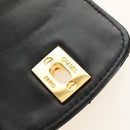 CHANEL Matelasse Chain Shoulder Bag Patent leather Black Gold CC Auth 184272V-21