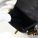 CHANEL Matelasse Chain Shoulder Bag Patent leather Black Gold CC Auth 184272V-24