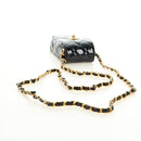 CHANEL Matelasse Chain Shoulder Bag Patent leather Black Gold CC Auth 184272V-7