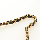 CHANEL Matelasse Chain Shoulder Bag Patent leather Black Gold CC Auth 184272V-14