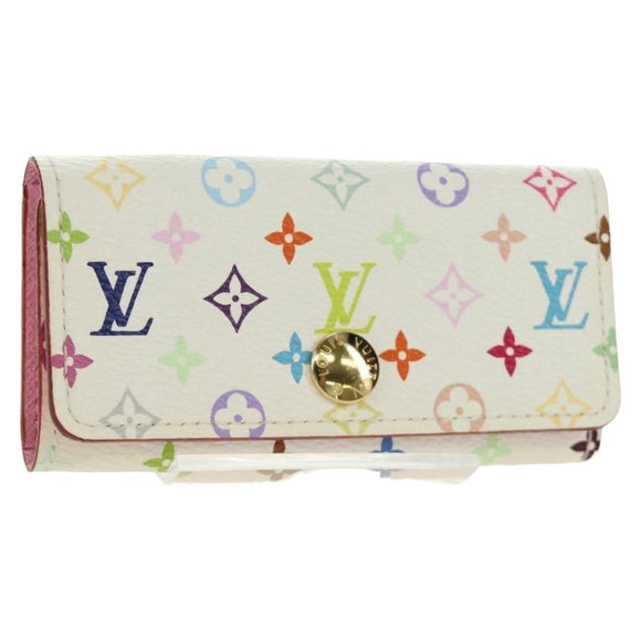 LOUIS VUITTON Monogram Multicolor Multicles 4 Sleuteletui Wit M93731 Auth 184273M