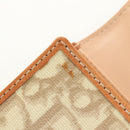Christian Dior Trotter Canvas Romantic Coin Purse PVC Beige Silver Auth 184275SM-8