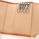 Christian Dior Trotter Canvas Romantic Coin Purse PVC Beige Silver Auth 184275SM-20
