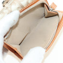 Christian Dior Trotter Canvas Romantic Coin Purse PVC Beige Silver Auth 184275SM-10