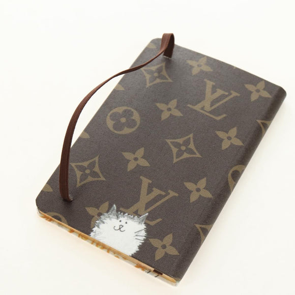 LOUIS VUITTON Catgram Notebook Jane PM Note Cover GI1389 LV Auth 184276M