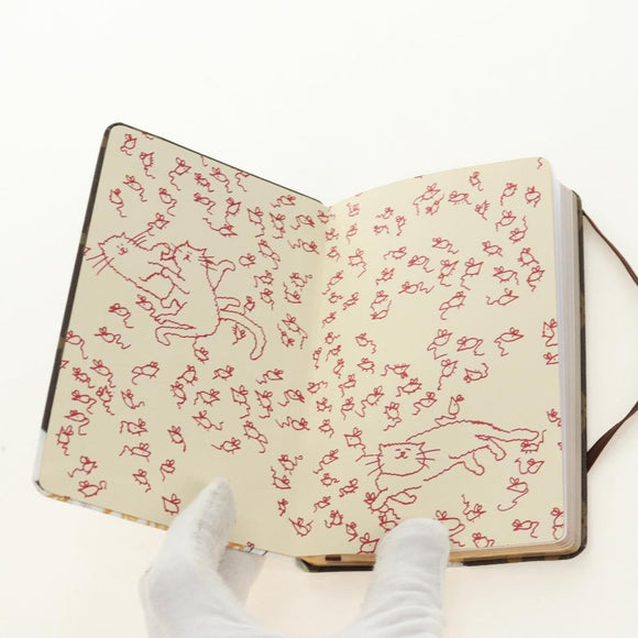 LOUIS VUITTON Catgram Notebook Jane PM Note Cover GI1389 LV Auth 184276M