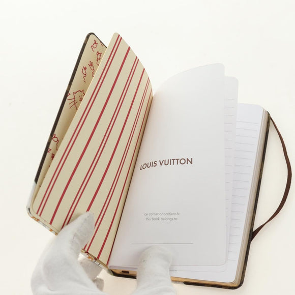 LOUIS VUITTON Catgram Notebook Jane PM Note Cover GI1389 LV Auth 184276M