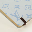 LOUIS VUITTON Monogram Notebook MM Jane Note Light Blue GI1119 Auth 184277M-15