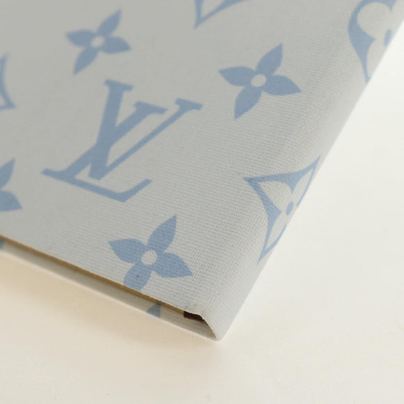 LOUIS VUITTON Monogram Notebook MM Jane Note Light Blue GI1119 Auth 184277M