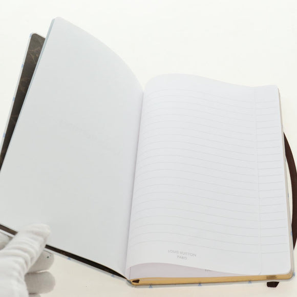 LOUIS VUITTON Monogram Notebook MM Jane Note Light Blue GI1119 Auth 184277M