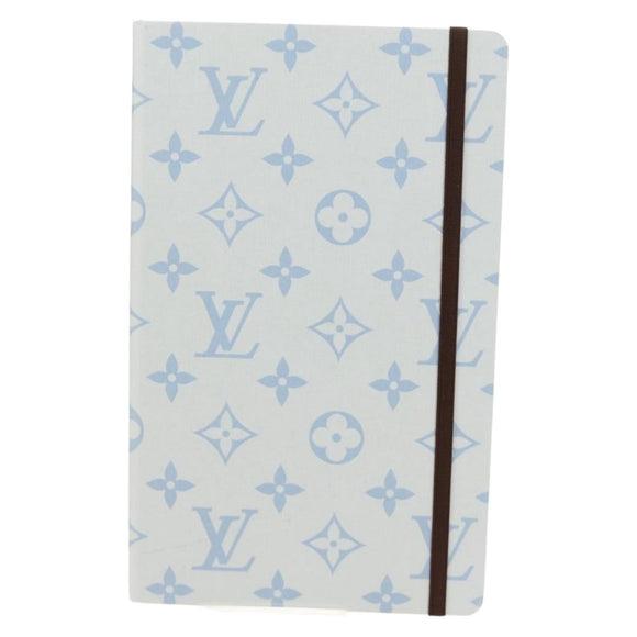 LOUIS VUITTON Monogram Notebook MM Jane Note Light Blue GI1119 Auth 184277M