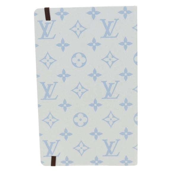 LOUIS VUITTON Monogram Notebook MM Jane Note Light Blue GI1119 Auth 184277M