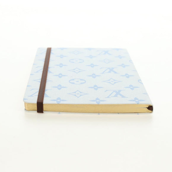 LOUIS VUITTON Monogram Notebook MM Jane Note Light Blue GI1119 Auth 184277M