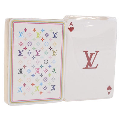 LOUIS VUITTON Multicolor Playing Cards Black White LV Auth 184279M