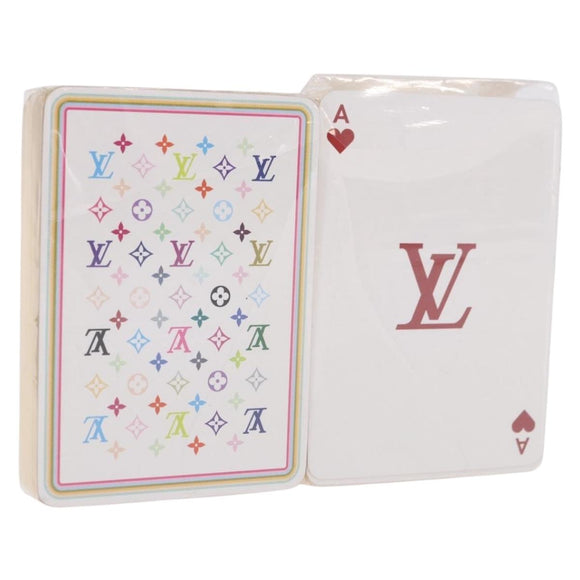 LOUIS VUITTON Multicolor Playing Cards Black White LV Auth 184279M