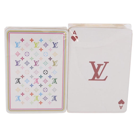 LOUIS VUITTON Multicolor Playing Cards Black White LV Auth 184279M