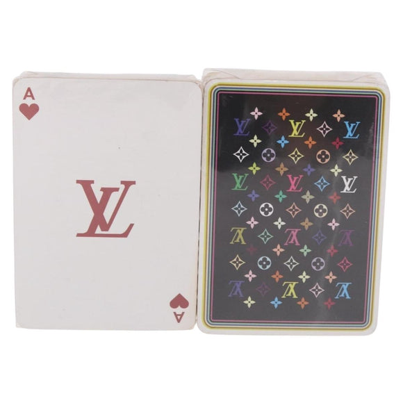 LOUIS VUITTON Multicolor Playing Cards Black White LV Auth 184279M