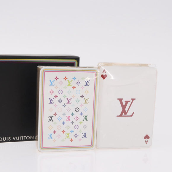 LOUIS VUITTON Multicolor Playing Cards Black White LV Auth 184279M