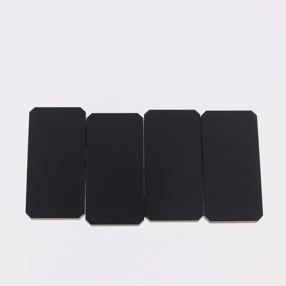 CHANEL Domino plastic Black CC Auth 184280M