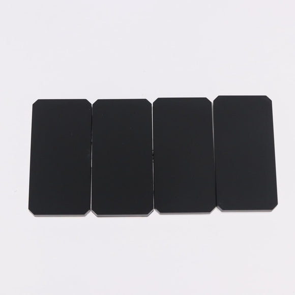 CHANEL Domino plastic Black CC Auth 184280M
