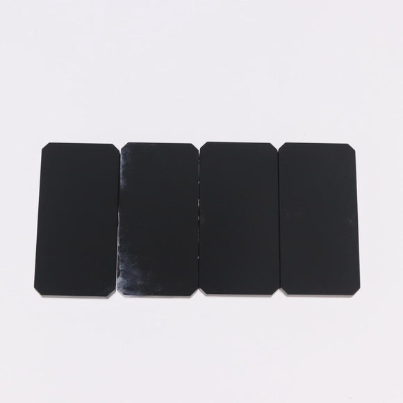 CHANEL Domino plastic Black CC Auth 184280M