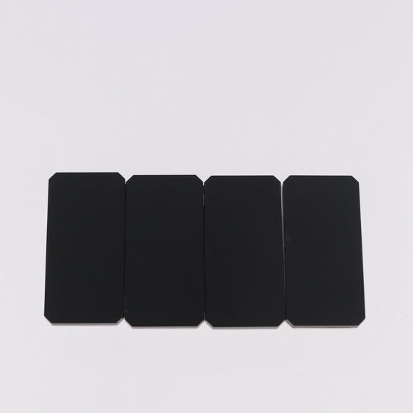 CHANEL Domino plastic Black CC Auth 184280M