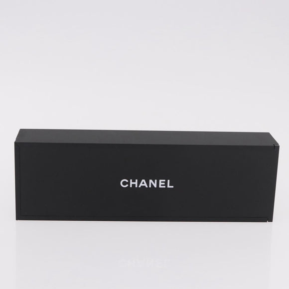 CHANEL Domino plastic Black CC Auth 184280M