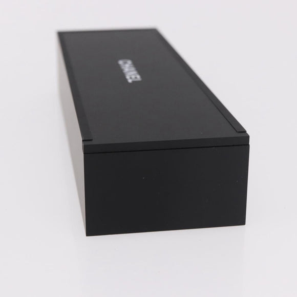 CHANEL Domino plastic Black CC Auth 184280M