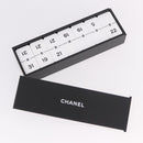 CHANEL Domino plastic Black CC Auth 184280M-28