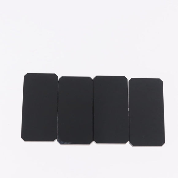CHANEL Domino plastic Black CC Auth 184280M