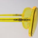 CHANEL Sunglasses Plastic Yellow CC Auth 184281M-6