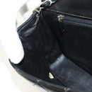 CHANEL Matelasse 25 Chain Shoulder Bag Lamb Skin Black Silver CC Auth 184284V-21