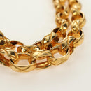 CHANEL Chain V Stitch Shoulder Bag Canvas Green Gold CC Auth 184285SM-8