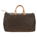 LOUIS VUITTON Monogram Speedy 40 Hand Bag M41522 LV Auth 184288V-3