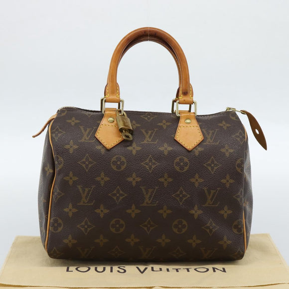 LOUIS VUITTON Monogram Speedy 25 Hand Bag M41528 LV Auth 184291V