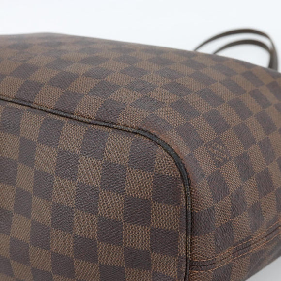 LOUIS VUITTON Damier Ebene Neverfull MM Tote Bag N51105 LV Auth 184292A