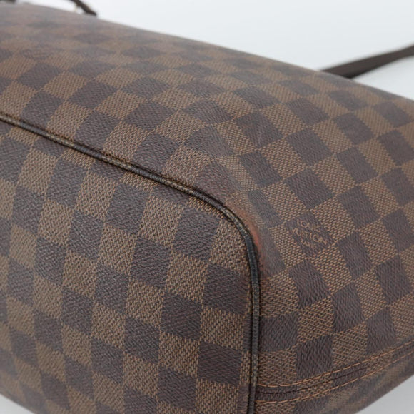 LOUIS VUITTON Damier Ebene Neverfull MM Tote Bag N51105 LV Auth 184292A