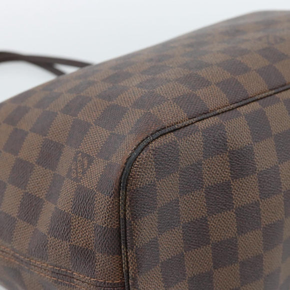 LOUIS VUITTON Damier Ebene Neverfull MM Tote Bag N51105 LV Auth 184292A
