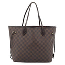 LOUIS VUITTON Damier Ebene Neverfull MM Tote Bag N51105 LV Auth 184292A-13
