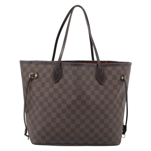 LOUIS VUITTON Damier Ebene Neverfull MM Tote Bag N51105 LV Auth 184292A