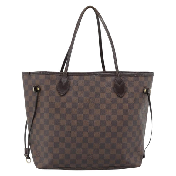 LOUIS VUITTON Damier Ebene Neverfull MM Tote Bag N51105 LV Auth 184292A