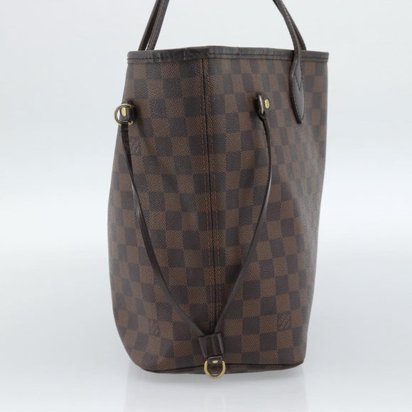 LOUIS VUITTON Damier Ebene Neverfull MM Tote Bag N51105 LV Auth 184292A